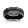 Tungsten Black Ion Plating 2Groove Mens Band