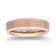 Tungsten Beveled Edge Rose Ion Plating Mens Band