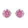 10K Gold 5 MM Round White Cubic Zirconia Stud Earrings