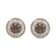 White and Champagne Diamond 14K Rose Gold Over Sterling Silver Stud
Earrings 0.25CTW