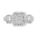 White Diamond 10K White Gold Engagement Ring 1.00Ctw.