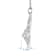 Jewelili Sterling Silver Parent and Three Children Family Pendant