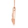 14K Rose Gold Over Sterling Silver Family Heart Pendant