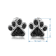 Treated Black Diamond Sterling Silver Stud Earrings 0.16 CTW