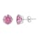 10K Gold 5 MM Round White Cubic Zirconia Stud Earrings