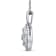 White Diamond Sterling Silver Heart Pendant 0.33 CTW