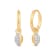 MFY x Anika Yellow Gold over Sterling Silver with 1/10 cttw Lab-Grown
Diamond Hoop Earrings