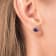 10K White Gold 5x5 MM Cushion Amethyst and 1/10 Ctw Natural White Round
Diamond Stud Earrings