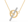 MFY x Anika Yellow Gold over Sterling Silver with 1/10 Cttw Lab-Grown
Diamond Necklace