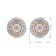 Natural White Diamond 14K Rose Gold Over Sterling Silver Stud Earrings
0.25 CTW
