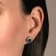 Treated Black & White Diamond Sterling Silver Cluster Stud Earrings
0.25 CTW