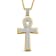White Diamond 14K Yellow Gold Over Sterling Silver Men's Cross Pendant
0.50 CTW
