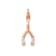 MFY x Anika 18K Rose Gold Over Sterling Silver with 1/10 Cttw Lab-Grown
Diamond Charms