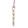 White Diamond 14K Rose Gold over Sterling Silver Dog Pendant