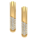 Jewelili Verifine Lana 18KT 2.5 micron over Sterling Silver and 0.2ctw
Diamond Huggie Earrings