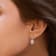 Sterling Silver Morganite and Natural White Diamond  Stud Earrings 1.71 CTW