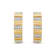 Jewelili Verifine Edra 18KT 2.5 micron over Sterling Silver and 0.15ctw
Diamond Huggie Earrings