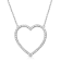 Jewelili Sterling Silver 1/5 Ctw White Diamond Heart Necklace,18"
Rolo Chain