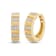 Jewelili Verifine Edra 18KT 2.5 micron over Sterling Silver and 0.15ctw
Diamond Huggie Earrings