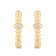 MFY x Anika Yellow Gold over Sterling Silver with 1/20 Cttw Lab-Grown
Diamond Hoop Earrings