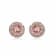 10K Yellow Gold 5 MM Round Morganite and Round Created White Sapphire
Stud Earrings