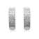 Natural White Diamond Sterling Silver Hoop Earrings 0.25 CTW