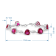 Created Ruby and White Sapphire Sterling Silver Bracelet 10.87 CTW
