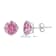 10K Gold 5 MM Round White Cubic Zirconia Stud Earrings