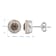 White and Champagne Diamond 14K Rose Gold Over Sterling Silver Stud
Earrings 0.25CTW