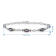 Jewelili Sterling Silver 7X5 MM Oval Shape Simulated Mystic Topaz
Bracelet, 7.5"