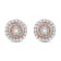 Natural White Diamond 14K Rose Gold Over Sterling Silver Stud Earrings
0.25 CTW