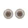 White and Champagne Diamond Rose Gold Over Sterling Silver Stud Earrings 0.25CTW