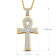 White Diamond 14K Yellow Gold Over Sterling Silver Men's Cross Pendant
0.50 CTW