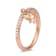 MFY x Anika Rose Gold over Sterling Silver with 1/5 Cttw Lab-Grown
Diamond Ring