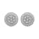 White Diamond Accents Sterling Silver Stud Earrings