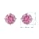 10K Gold 5 MM Round White Cubic Zirconia Stud Earrings