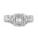 Cubic Zirconia Sterling Silver Vintage Wedding Engagement Ring 1.0 CTW