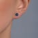 10K Yellow Gold 5 MM Round Lab Created Sapphire and Round Created White
Sapphire Stud Earrings