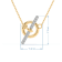 MFY x Anika Yellow Gold over Sterling Silver with 1/10 Cttw Lab-Grown
Diamond Necklace