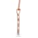 White Diamond 14K Rose Gold over Sterling Silver Dog Pendant