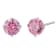10K Gold 5 MM Round White Cubic Zirconia Stud Earrings