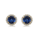10K Yellow Gold 5 MM Round Lab Created Sapphire and Round Created White
Sapphire Stud Earrings