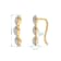 MFY x Anika Yellow Gold over Sterling Silver with 1/6 cttw Lab-Grown
Diamond Single Earring