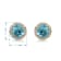 10K Yellow Gold 5 MM Round Swiss Blue Topaz and Round Created White
Sapphire Stud Earrings