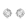 10K Gold 5 MM Round White Cubic Zirconia Stud Earrings
