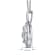 White Diamond Sterling Silver Heart Pendant 0.33 CTW