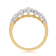 White Diamond 14K Yellow Gold Band Ring 1.00 CTW