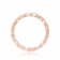 Dainty All Natural White Sapphire Round cut Rose Gold Plated Sterling
Silver Eternity Ring