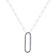 Sapphire Sterling Silver Bar Necklace