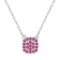 Ruby Sterling Silver Necklace